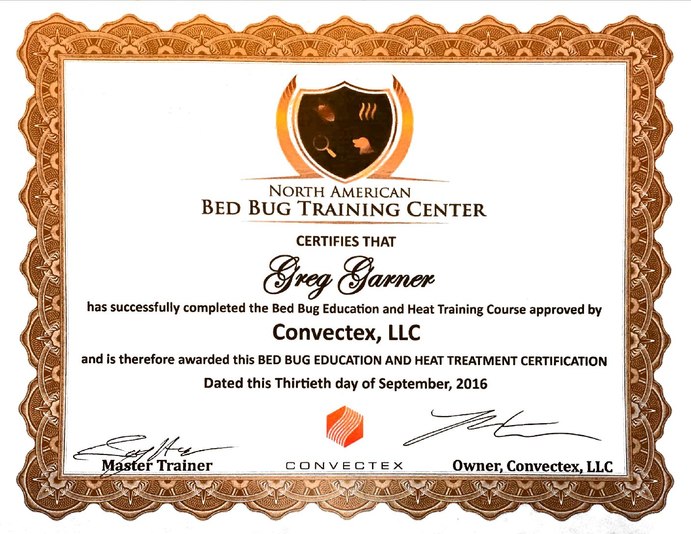 20170225-GarnerBedBugCert 20170225-GarnerBedBugCert